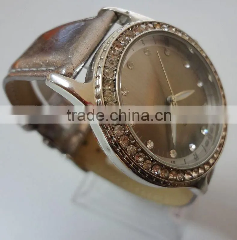 Genuine Leather diamond master watch with Japanese PC21S Movement.