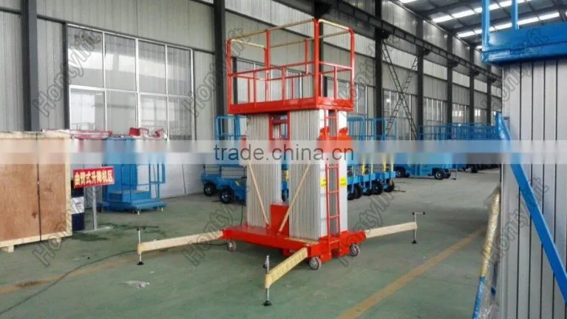 Mobile electric aluminum aerial lifting work platform