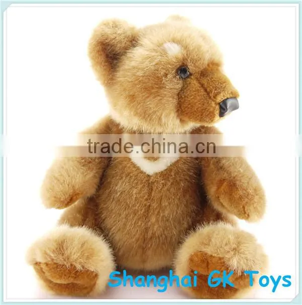Lifelike Stuffed Brown Bear