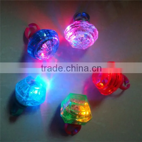 colorful plastic led ring custom party finger led light
