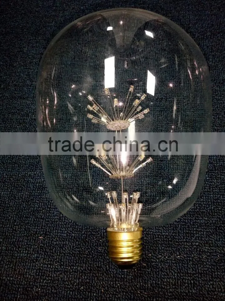 new arrival 2400K LED firework light bulbs 3W ST145 E27 220V-240V dimmble