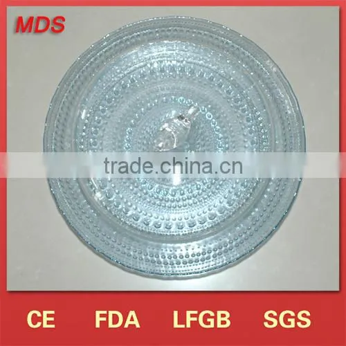 Glass cake tools clear crystal wedding cake stand with bird design