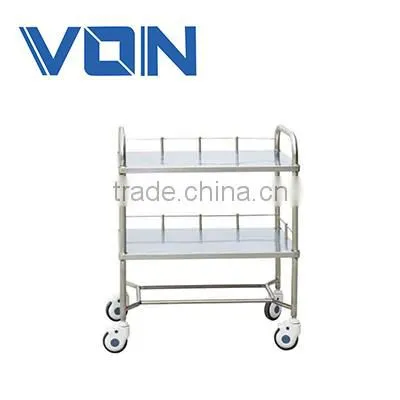 FC-17 Stainless steel Medical equipment hospital crash cart medical trolley