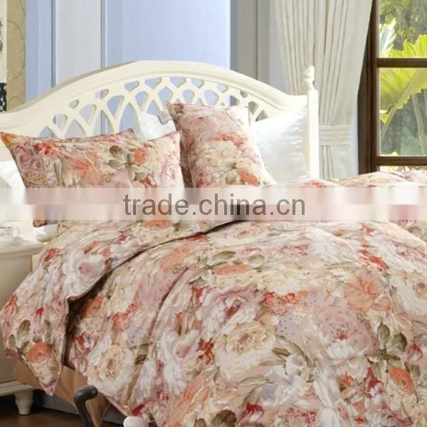 Reactive printed 3d bedding set king size 100% cotton modern bed sheet sets cheap luxury wedding bedroom set