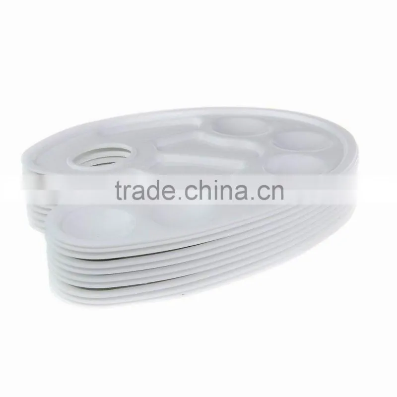 10 Well Oval Profesional Plastic Paint Palette
