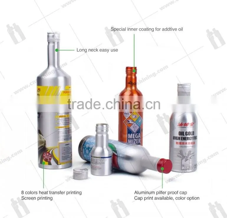 Aluminum additive oil bottle aluminum Fuel Additive Bottles Oil Bottle Aluminum Diesel Fuel Additive bottle