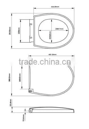 Antibacterial Urea toilet seat cover MG-10