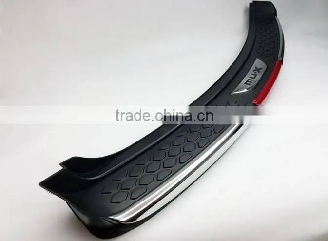 Exterior accessories bumper plate,MUX pedal car bumper guard foot plate accessories everest rear bumper plate For mu-x