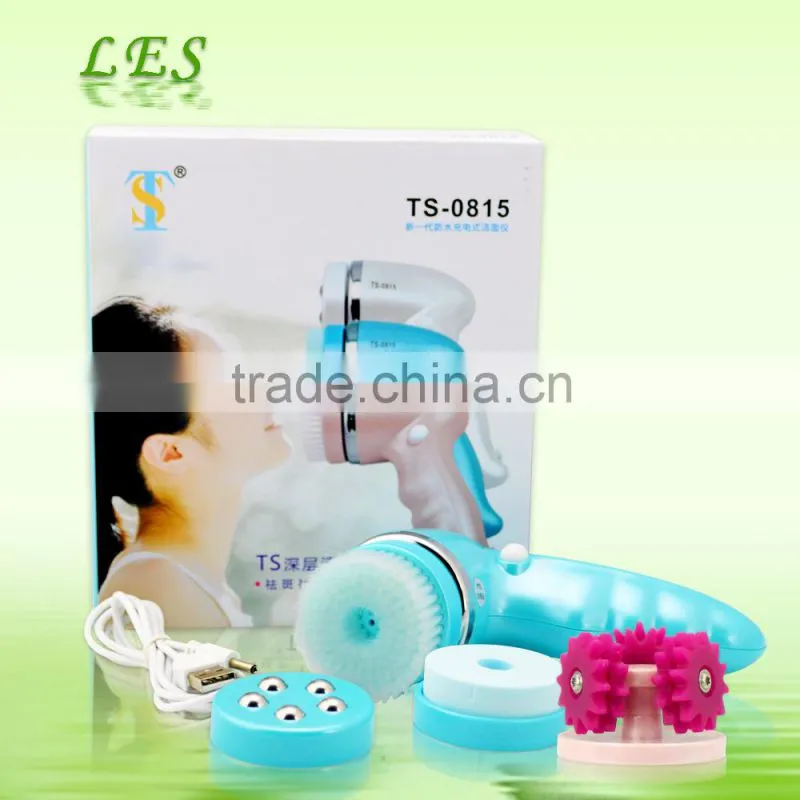 Rechargeable electronic anti-acne facial cleanser