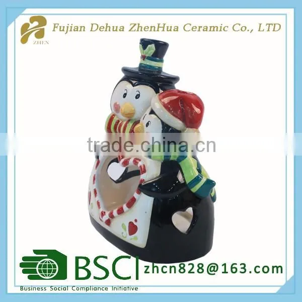 personalized christmas gift ceramic candle holder
