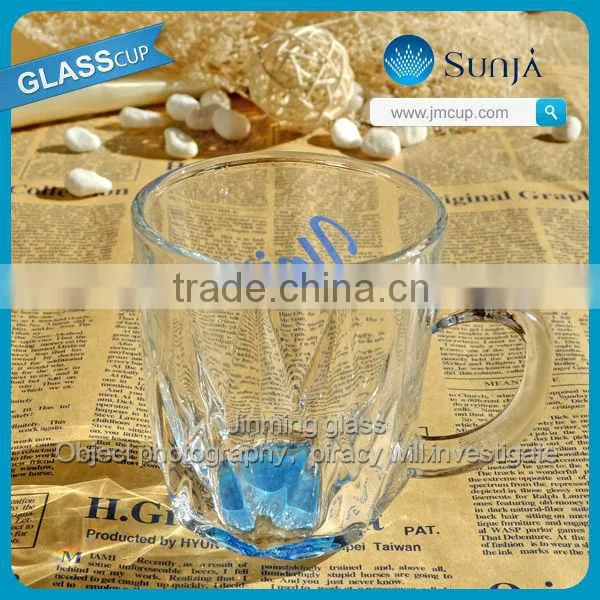 hot sales drinking glass cup crystal unique design glass tea cup