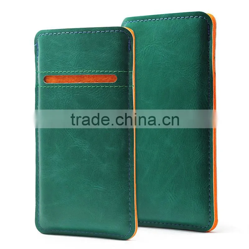 PU Mobile phone pouch with card slot