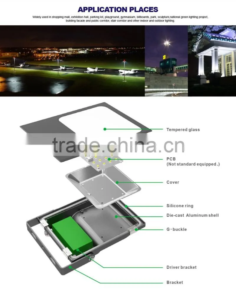 Promotional Price Shenzhen Factory 2016 CE Rohs Approved Meanwell Driver Free Lighting Design 20W Flood Lights LED
