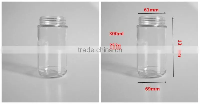 Glass Material glass salt and pepper set storage mason glass jar