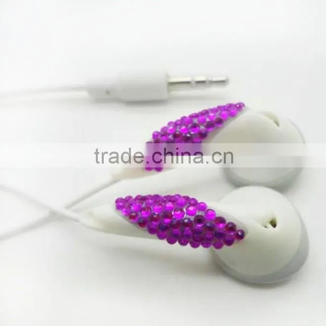 hot sale bling diamond earphone&headphone