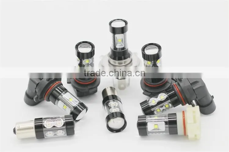12-24V 50W White Yellow Blue Red Green 9005 9006 H7 H8 H9 H10 H11 auto turn reverse signal brake light