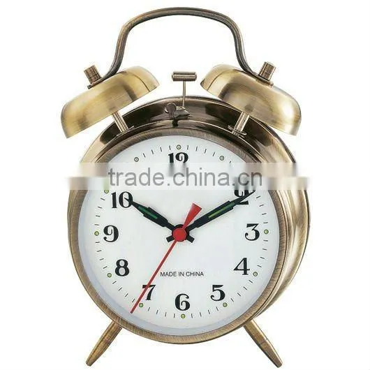 Mechanical alarm clock, loud voice alarm clock, metal clock