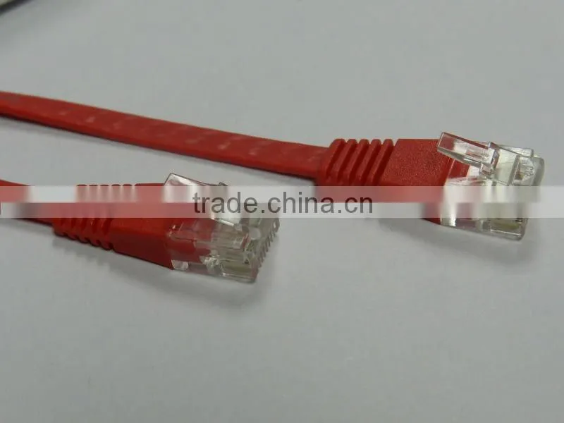 Red Color 3FT Tinned Copper Cat6 UTP Lan Cable