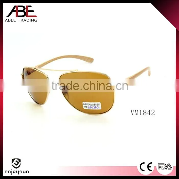 hot 2016 multi color classic retro custom uv400 lens polarized Italian designer glasses metal sunglasses eyewear China