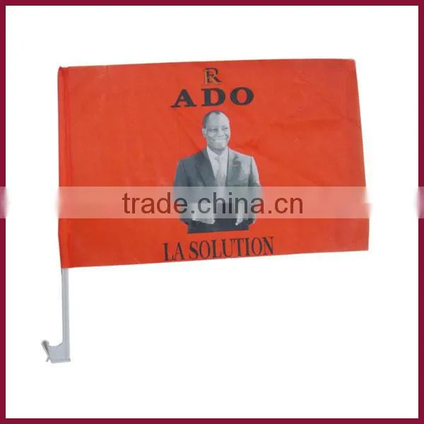 DecoratIve wholesales 170T polyester fabric small size Brazil table stand flag