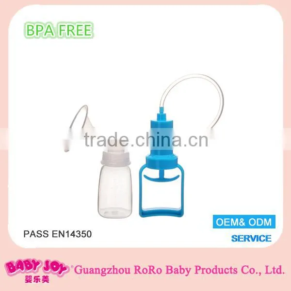 Nipple manual breast pump enlargement