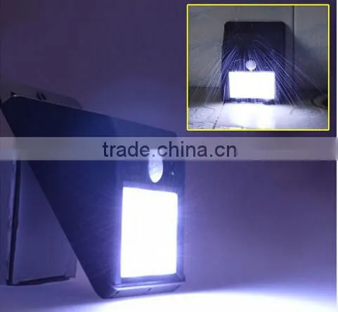6pcs LED Solar Motion Sensor Waterproof triangle garden wall light