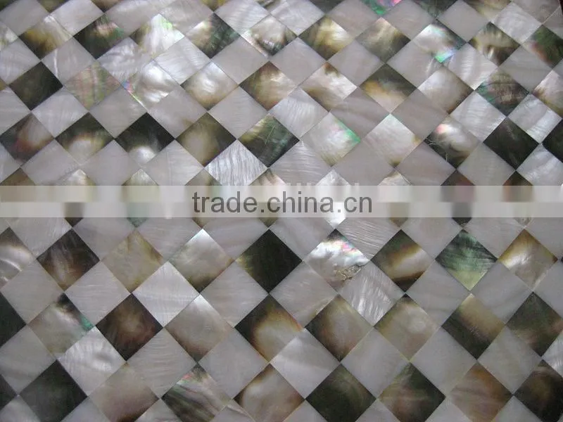 Grid shell mosaic tile mosaic pearl shell