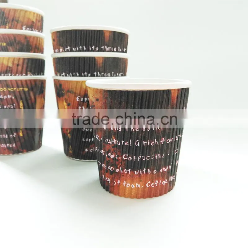 Ripple paper cup for coffee tasting 4oz