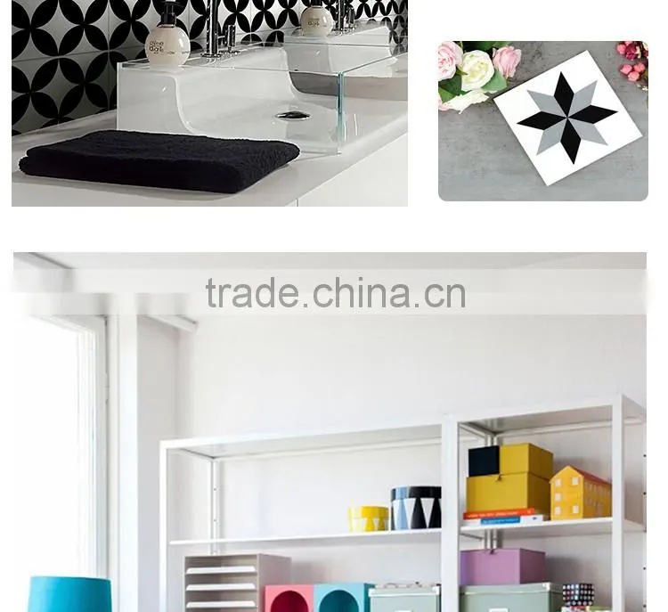 200*200mm black color customized ceramic kitchen tile bathroom wall tile