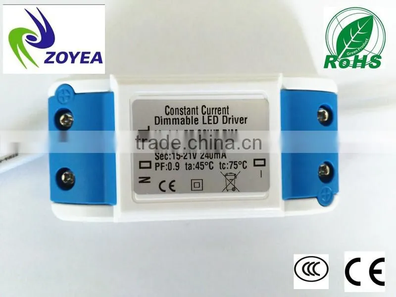 ZY-TB-18W plastic traic dimmable led transformer CE and RoHs approved