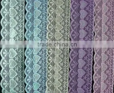 Polyester lace neck trim 8cm lace trim