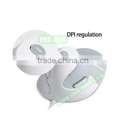 Amazon Top Sales DeLUX Upright Mouse, Comfortable Wired Vertical Ergonomic Mouse