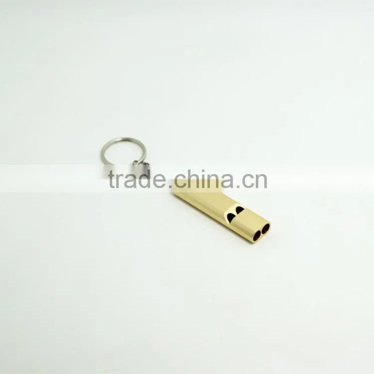 aluminum alloy outdoor whistle with two holes
