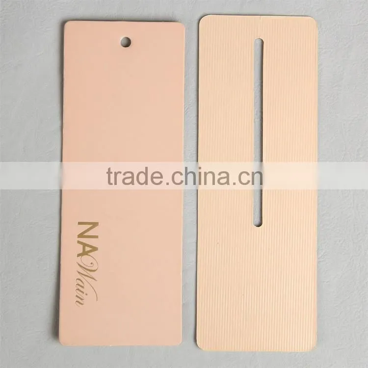 Gold foil recycled paper hang tag for women dress