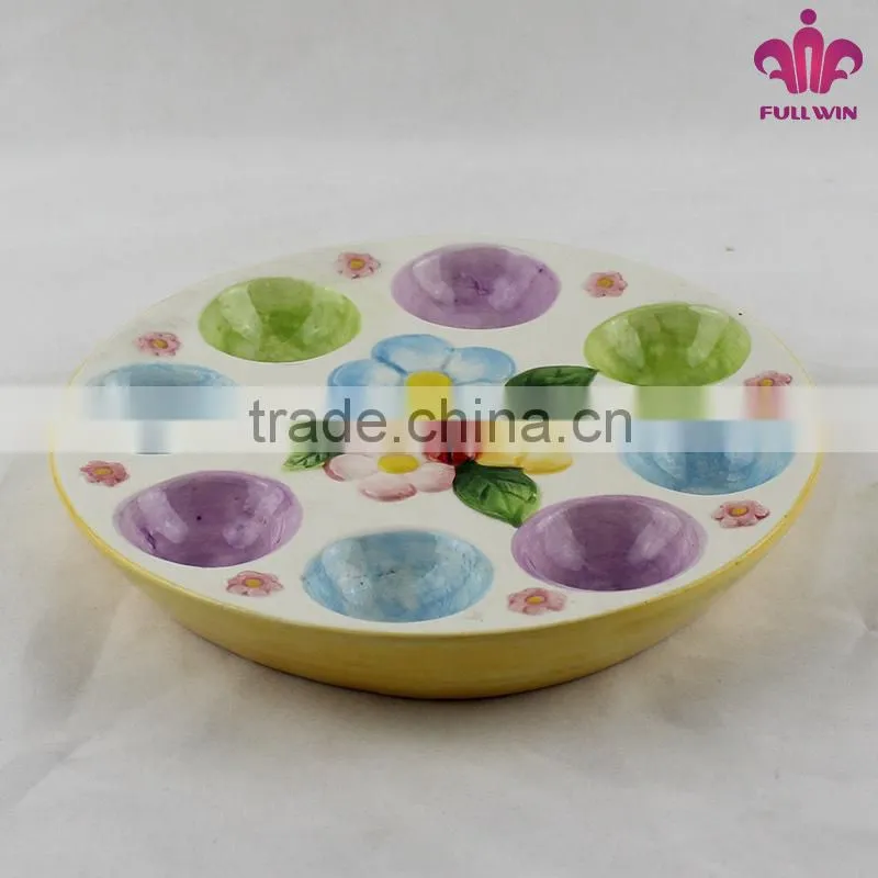 Ceramic chicken egg holder