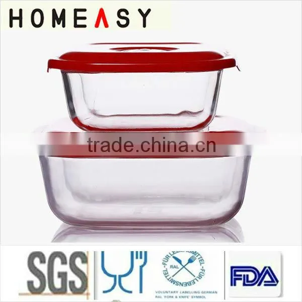 High borosil clear glass oval baking dish/round pyrex glass baking dish