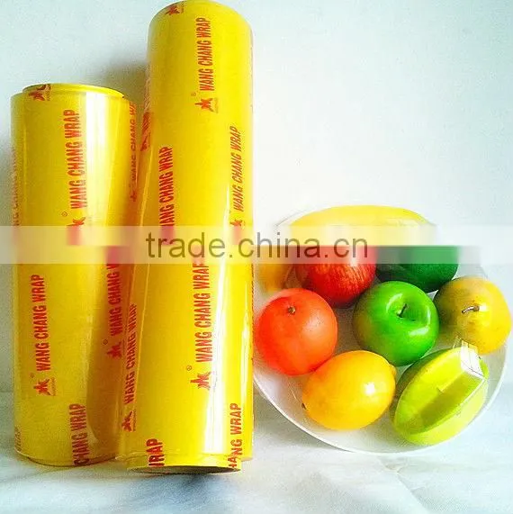 customize logo PVC cling film food grade stretch wrap