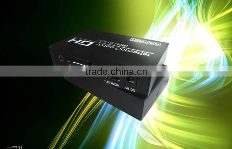 VAG to HD Converter box converts PC VAG and audio to HD ,allowing connection of PC to 1080p HDTV.With fans without noise