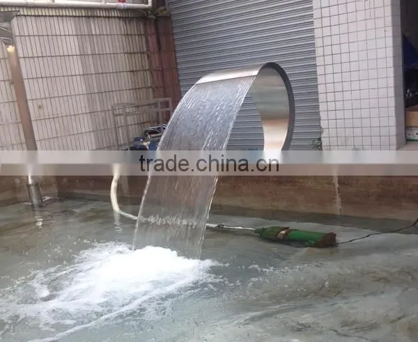 Brush surface home garden fountain swimming pool water blade waterfall