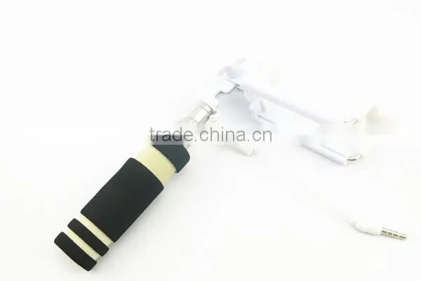 Cheap wired mini pocket monopod selfie-stick