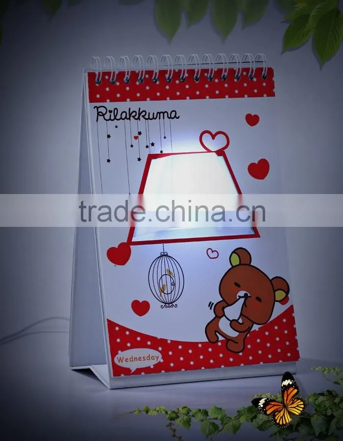 Custom USB Page By Page Lamp Desk Table Lamp LED Night Light