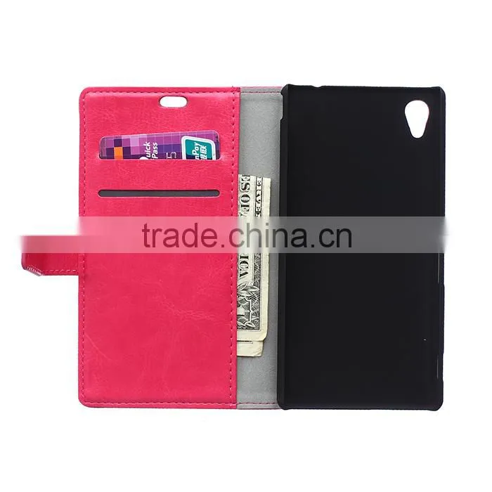 Wholesale Flip Cover Leather Case For Sony Xperia M4 Aqua,For Sony Xperia M4 Aqua Book Cover Stand Case