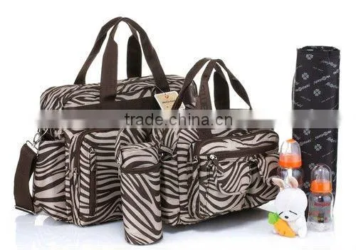 Multi function mommy pack single shoulder backpack baby diaper bag set
