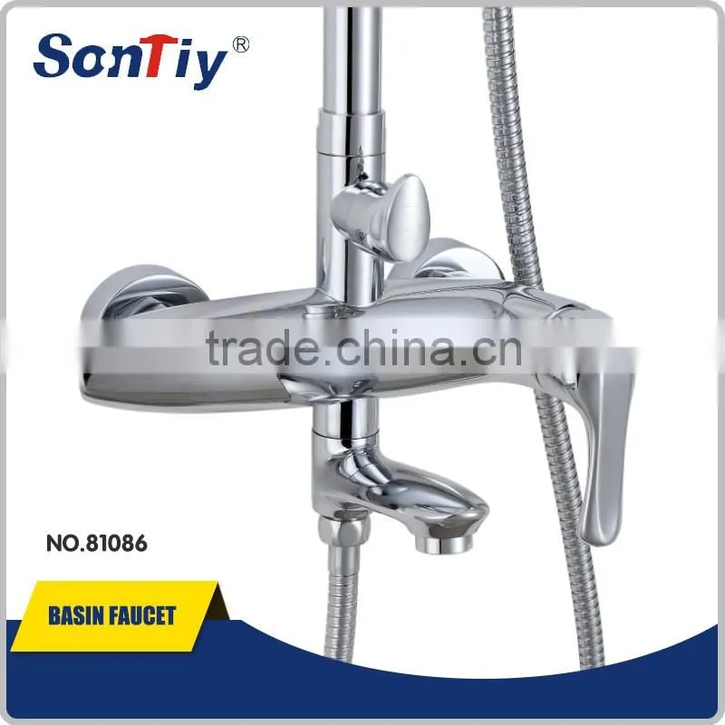 China Brass Chormed Bathroom Shower set