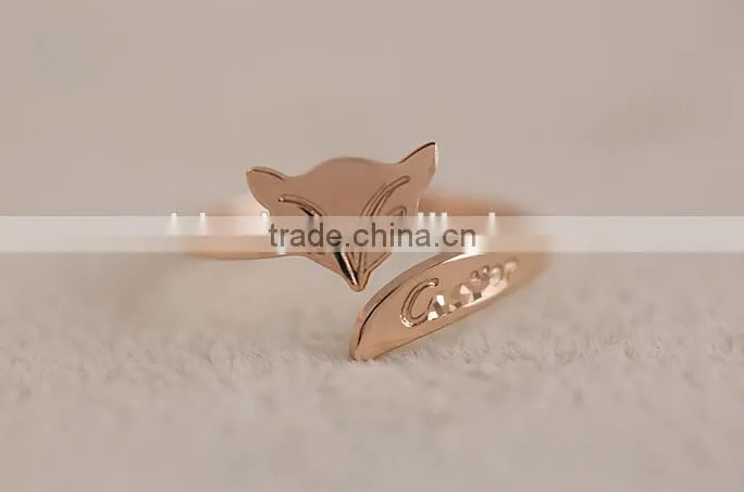 The fox tail ring 14k gold