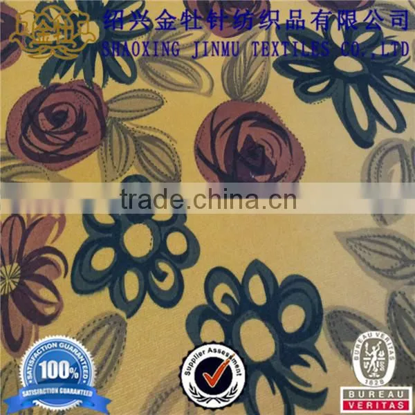 Printed Knitting Punto Roma Fabric, T/R punto roma fabric