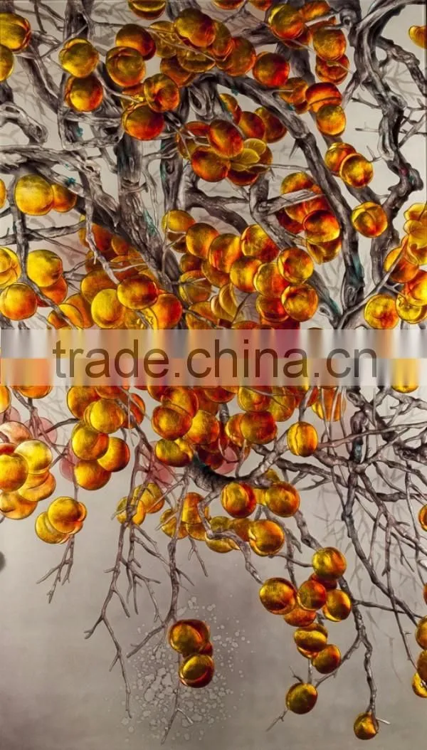 Customized Pattern Fusing Float Glass Painting Pictures Of Fruits