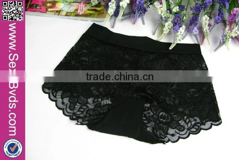 Sexy Female Mid-Waist Hollow Out Lace Panties Women Underwear