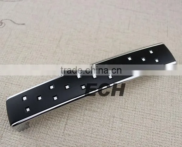 High quality Zinc ally and Alumium black sliding door handle