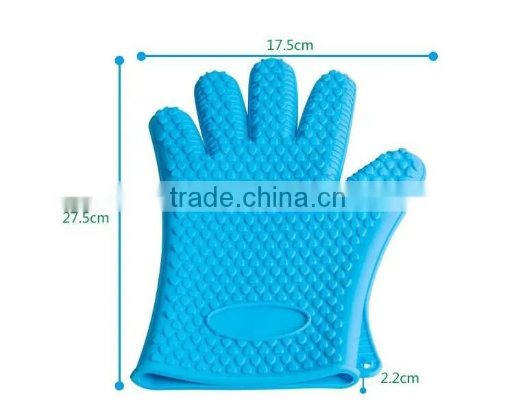 2016 Hot selling kitchen golve/heat resistant oven silicone glove